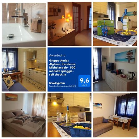 Gruppo Aedes Alghero, Residenza Michelangelo - 500 Mt Dalla Spiaggia ภายนอก รูปภาพ